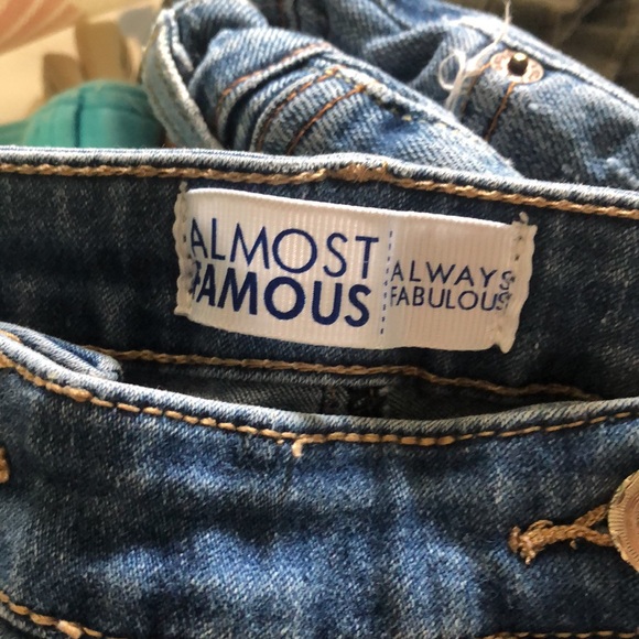 Almost Famous women’s denim high waisted sailor shorts - Picture 2 of 3